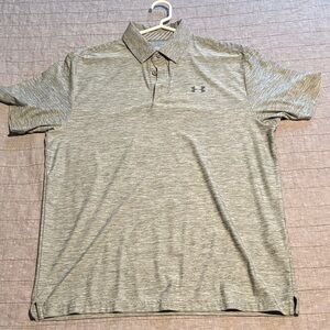 Under Armour Men's Light Gray Polo Shirt